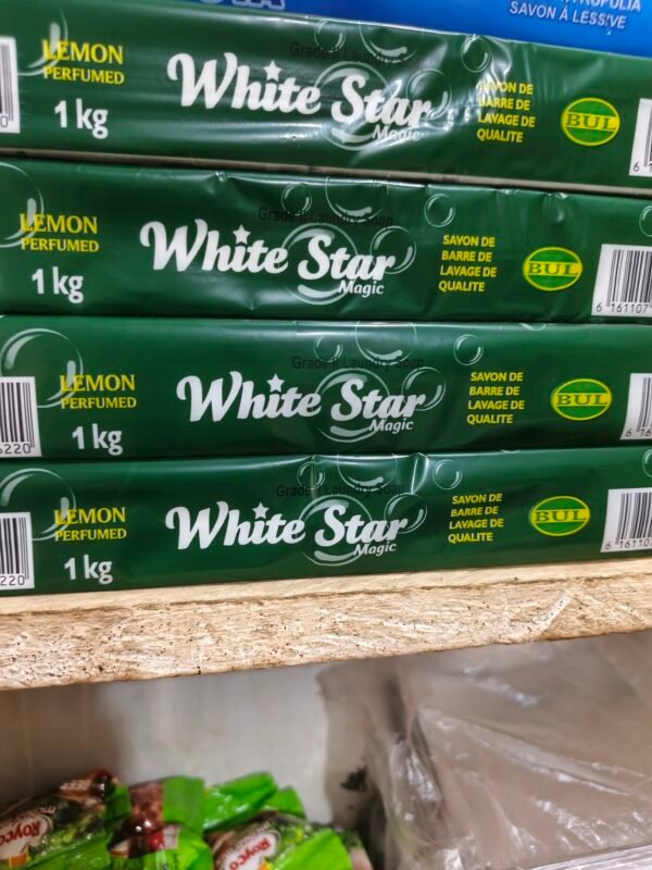 White Star A Box Of 10Bars Soap 1Kg - White - Image 4